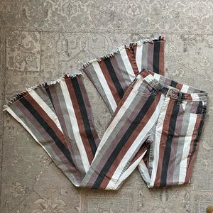 Saints & Hearts striped super flares!